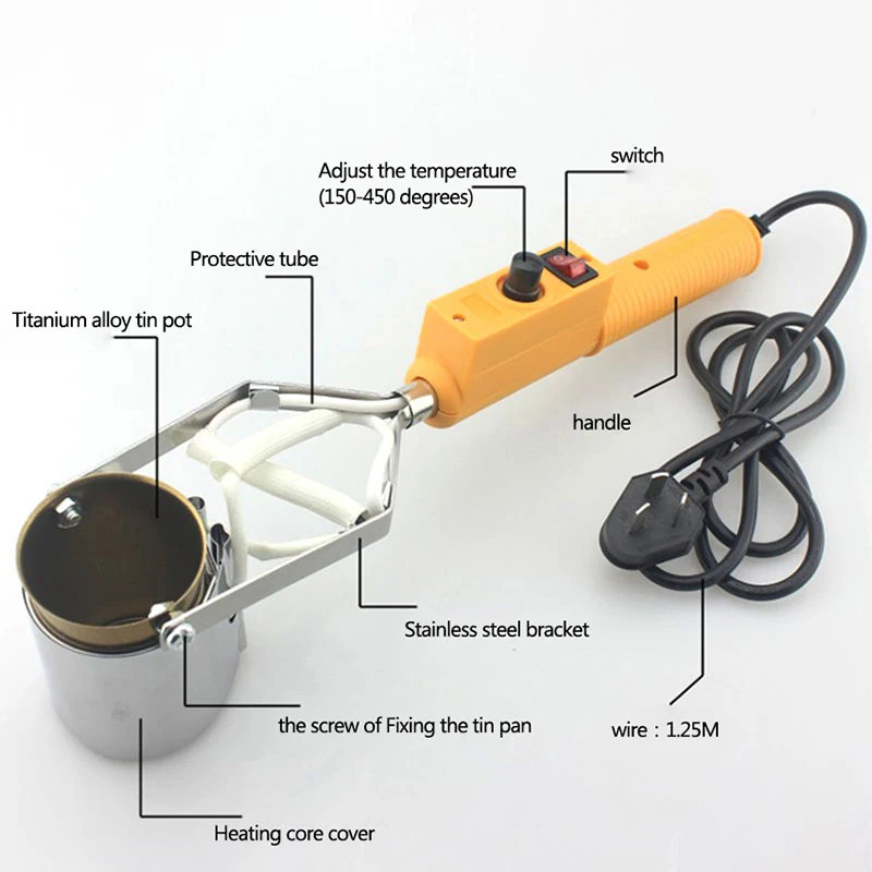 Pot de fusion de plomb, pot de fusion électrique pour le plomb