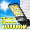400000LM Solar LED Lights Outdoor With 3 Mode Waterproof Motion Sensor Security Lighting Wall Street Lamp for Garden Patio Path 1