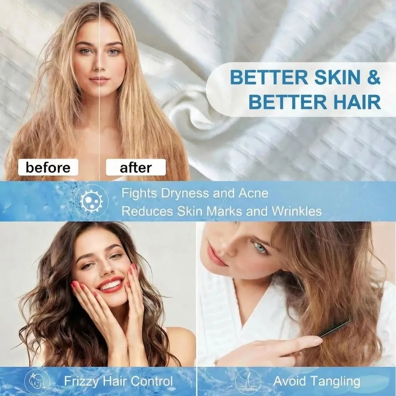 1PCS 회색 경추 베개 커버, 베개 보호대, 침구 베개 커버, 시원한 원단 휴대용 홈 홀리데이 선물