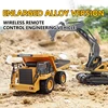 RC Excavator Dumper Car 2.4G Remote Control Engineering Vehicle Crawler Truck Bulldozer Toys for Boys Kids Christmas Gifts 3