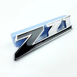 Premium 3D Metal Logo Emblem Badge Decal Sticker (Silver Black 95mm)