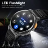 New 1.85” HD Screen LED Flashlight Smart Watch Men 730mAh Large Battery BT Call Man Bracelet Waterproof Fitness Men's Smartwatch 5