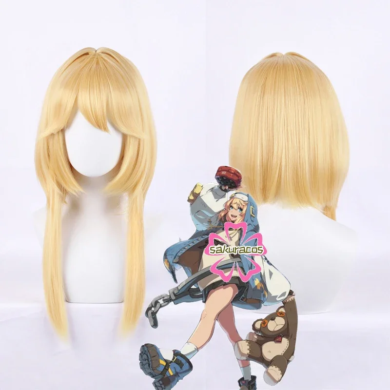

Bridget Cosplay Wig Game Guilty Gear Cosplay Blonde Short Heat Resistant Hair for Halloween Role Play Party Carnival