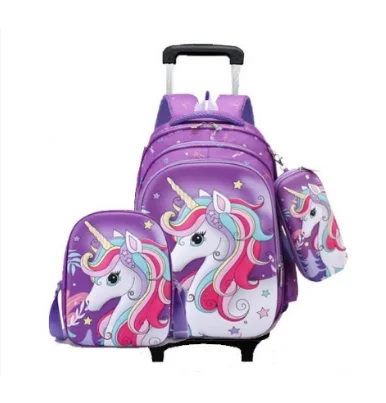school-trolley-bags-set-lunch-bag-pen-bag-for-girls-school-rolling-backpack-wheeled-backpack-3-in-1-school-rucksack-for-girls