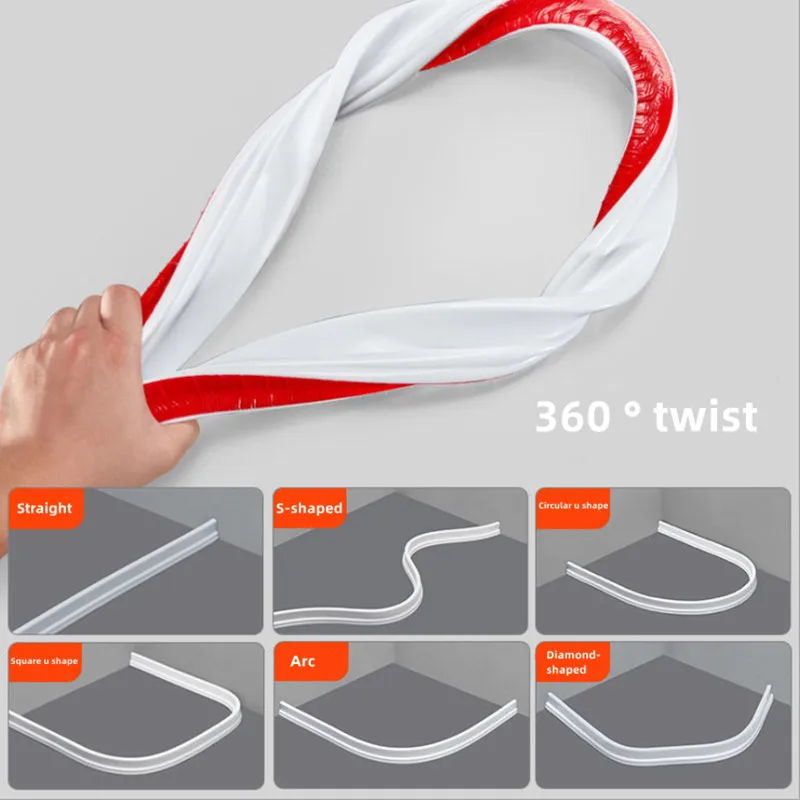 shower water stopper Bendable Bathroom Shower floor Wet Dry Separation Kitchen Sink Splashproof Blocker Water Dam Accessories