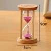 1-5 Minutes Newest Wooden Hourglass Timer Desktop Decorations Sand Clock Creativity Sandglass Hourglass Kitchen for Kids Gifts 6