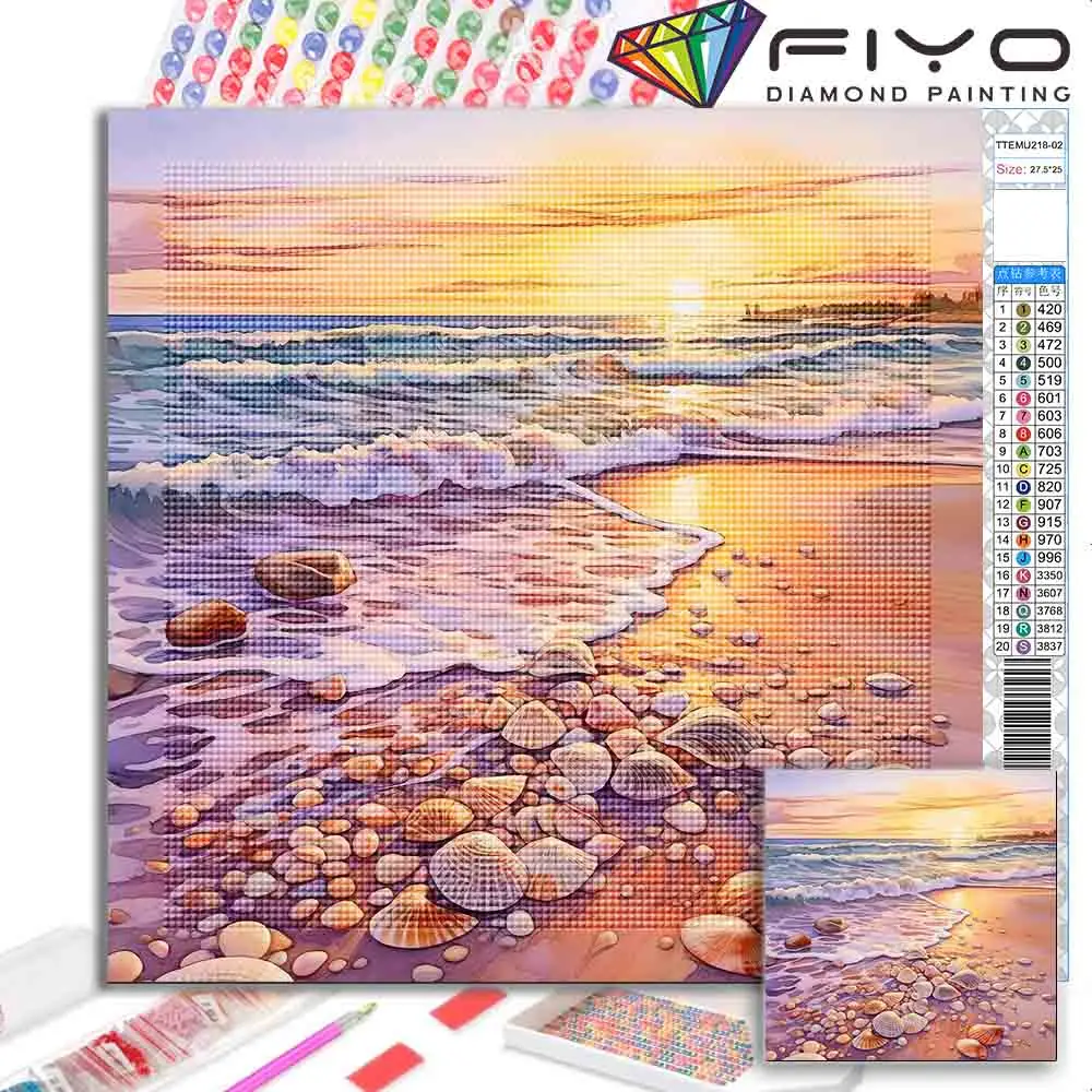 

5D DIY Diamond Painting Small Boat Mosaic Full Drill Square/Round Diamond Embroidery Cross Stitch Set Home Wall Decoration Art