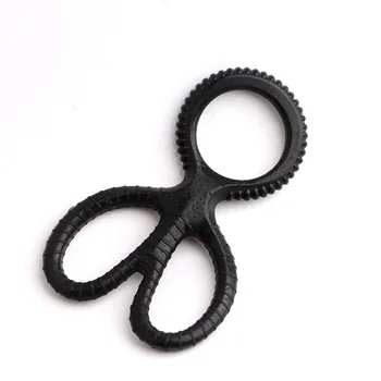 Penis Ring Delay Ejaculation Dual Lock Ring Long Lasting Firmer Soft Silicone Sex Toys for Men Erection Cock Ring 5