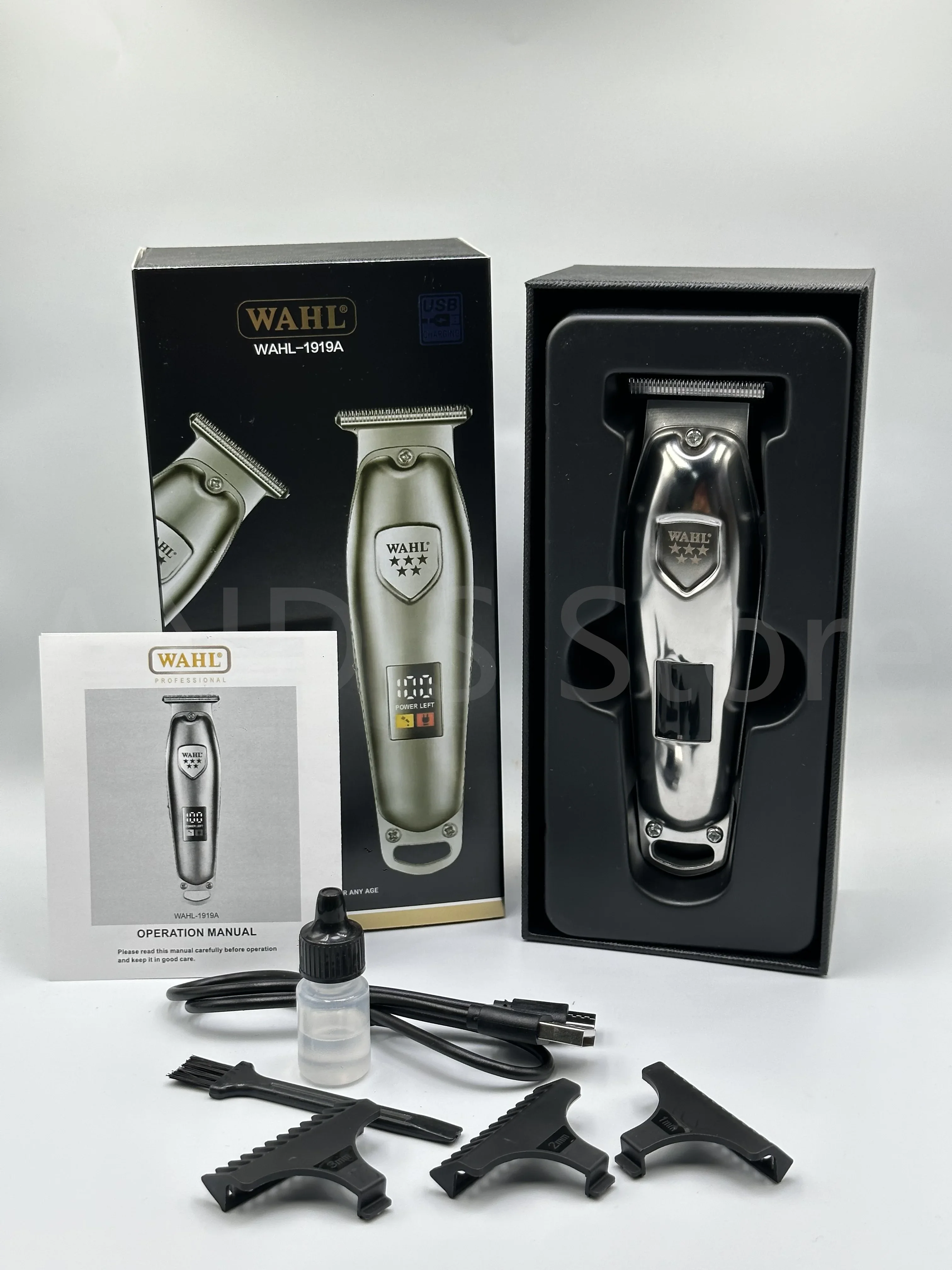 WAHL 191919A 전문 헤어 클리퍼, 파우더 야금 블레이드 포함, 살롱 품질 스타일링용 내구성, 날카로운 절단 도구
