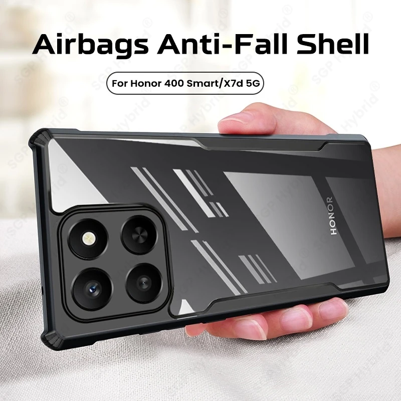 Transparent Acrylic Shockproof Armor Case with TPU Soft Edge Protection Cover