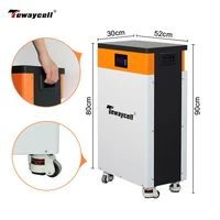 Tewaycell 51.2V 314Ah 16KWh Lifepo4 batterie 48V 15KWh Pack Powerwall intégré BMS ESS système de stockage solaire d'énergie domestique ue sans taxe 5