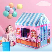 

Play Tent Portable Foldable Tipi Prince Folding Tent Children Boy Cubby Play House Kids Gifts Outdoor Toy Tents Castle
