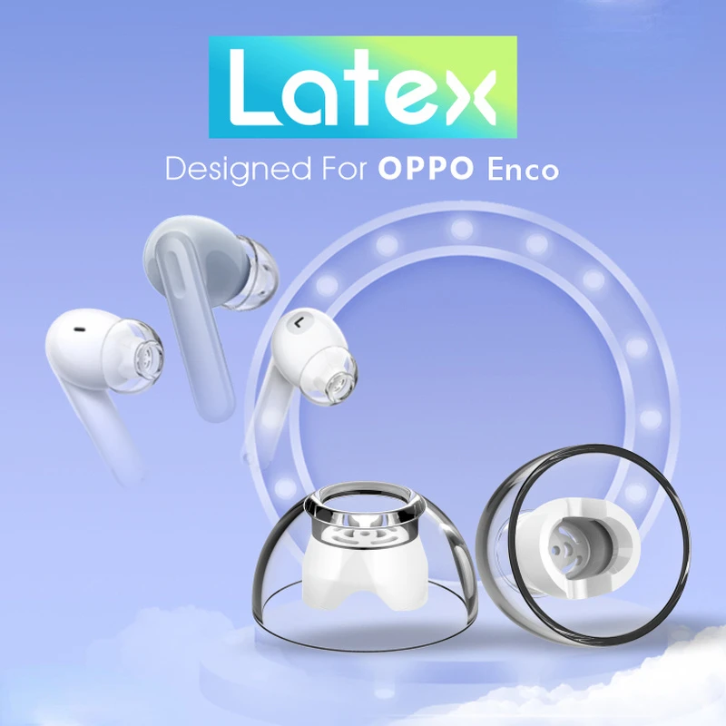 Latex Eartips for OPPO Enco X2 Bluetooth Headphone Noise cancelling