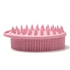 2 In 1 Silicone Shower Brush Scrubber Soft Silicone Scalp Massager Shampoo Brush Double-Sided Body Brush Foam Skin Clean Tool 5