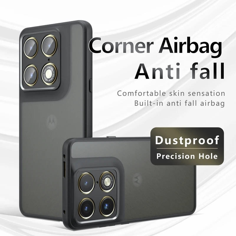 Shockproof Frosted Matte Case with Transparent Cover and Skin Feel