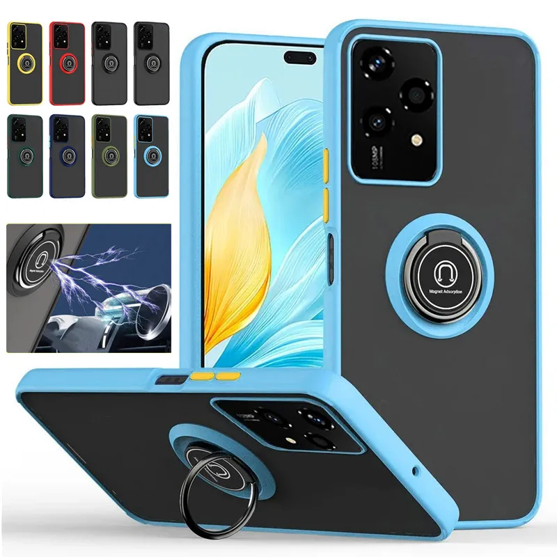 Armor Matte Shockproof Case with Smart Ring Holder Stand