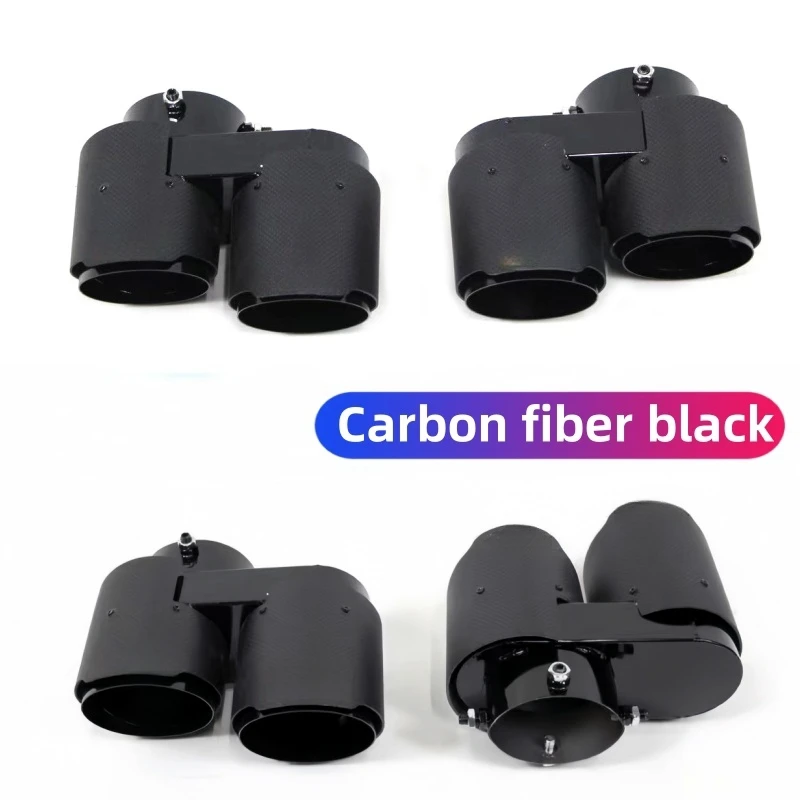 For BMW X5 X6 X7 Quad Tailpipe to G05 G06 G07 Muffler Carbon Fiber Exhaust Pipe Tip Nozzle Exhaust Head for exhaust muffler tip