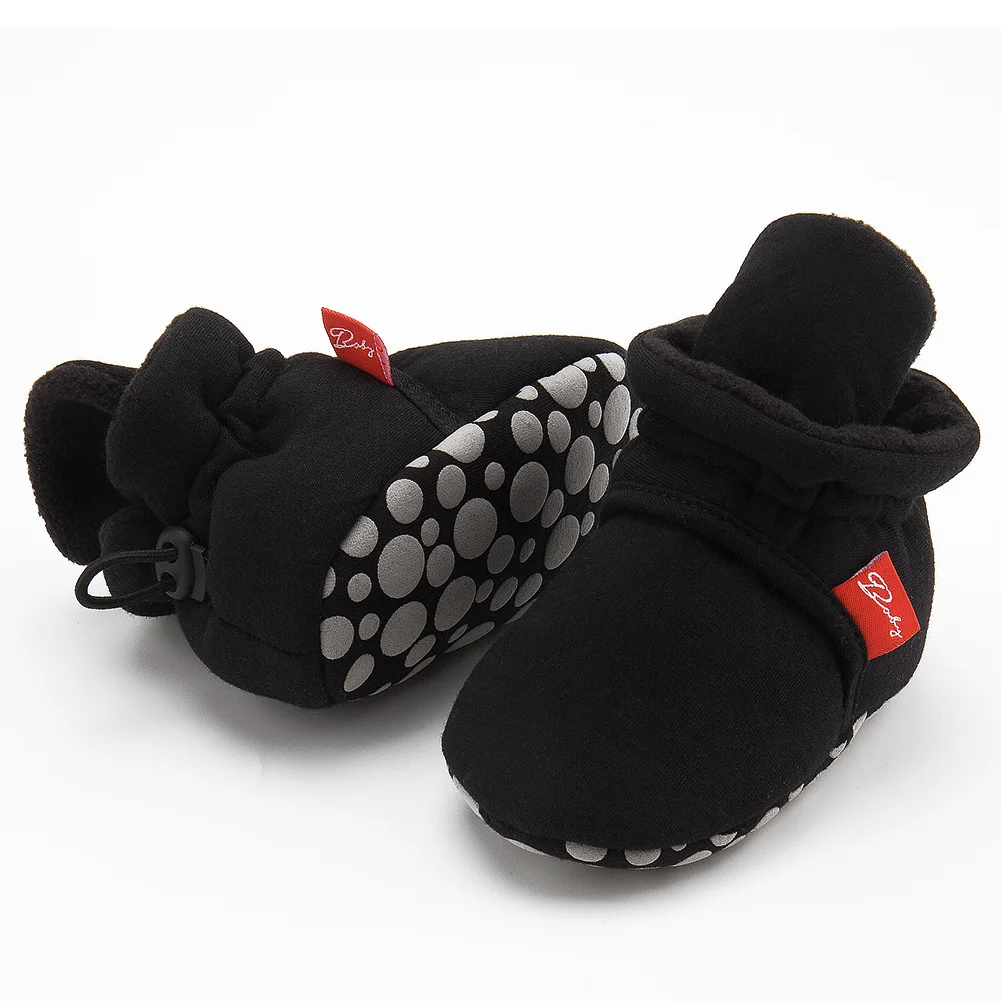 Winter Baby Unisex Casual Boden Socke Schuhe Baumwolle Hohe Qualität Warme Minimalistischen Kleinkind Erste Wanderer Weiche Anti-slip Flache sohle – Detail 7
