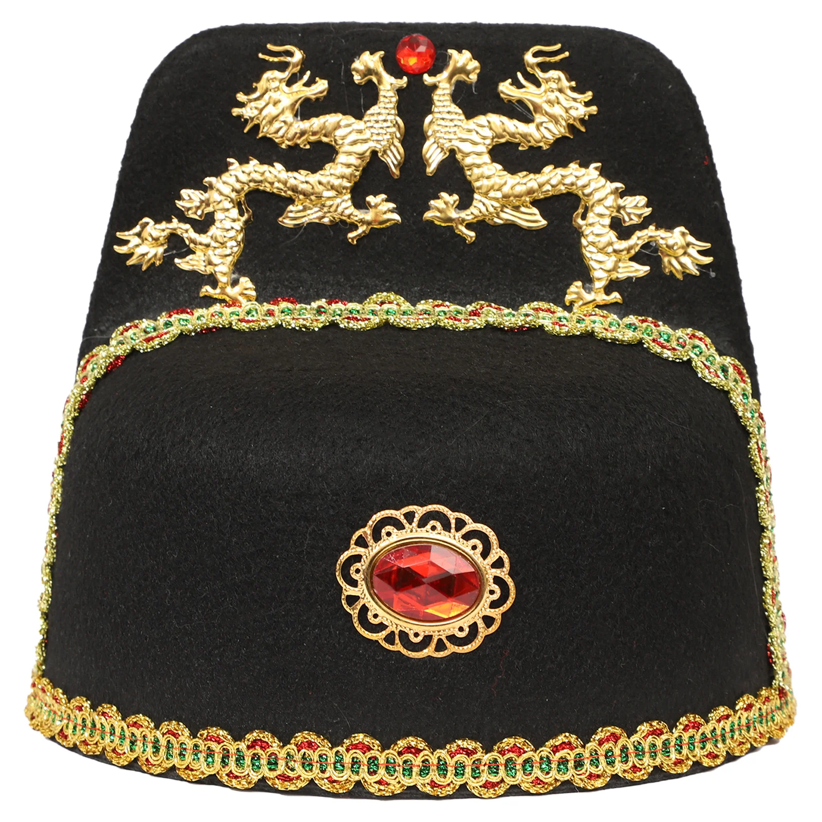 Adult Children Ancient Chinese King Hat Cap Royal Emperor Hat Costume Accessory Props for Cosplay Stage Performance Themed Party cosplay hat cosplay prop accessories