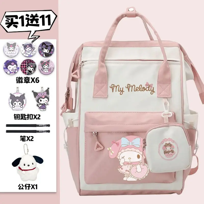 

Школьный ранец Sanrio Clow M, простой вместительный рюкзак для студенток с изображением мелодии, милая девушка