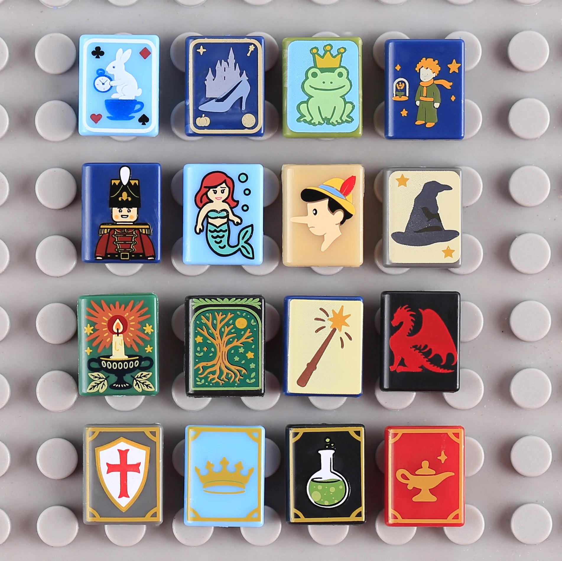 Custom Magician Wizard Portrait Building Blocks Set