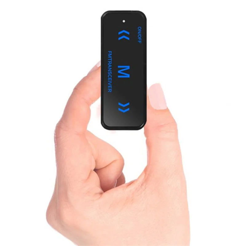 Mini Walkie Talkie 400-470MHz 2-Way Radio 3W Transceiver Earpiece Headset Earmuff USB Powered 2Pcs