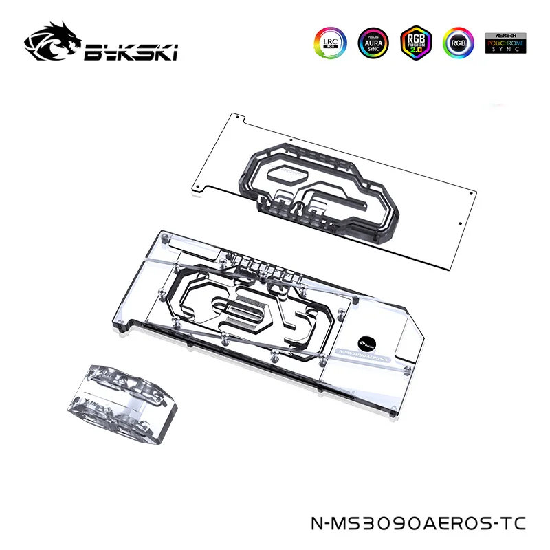 Dispositivo Di Raffreddamento Bykski Per Palit Geforce Rtx-Gamerock Oc,Rtx 3090 Turbo Piastra Posteriore Blocco Acqua Memoria Video, N-Pt3090Gr-Tc