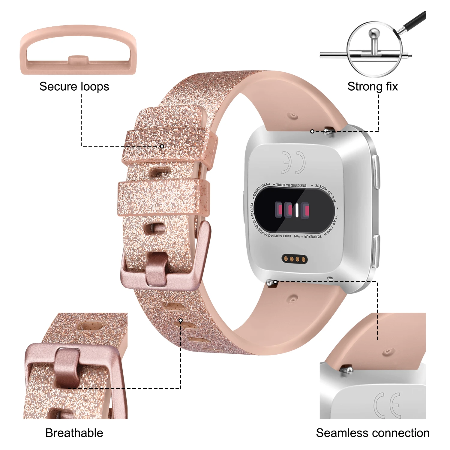 Replacement Bracelet Strap For Fitbit Versa 2 Versa 1 Lite Band Watchband For Fitbit Versa 2 Versa Lite Wristband Accessory