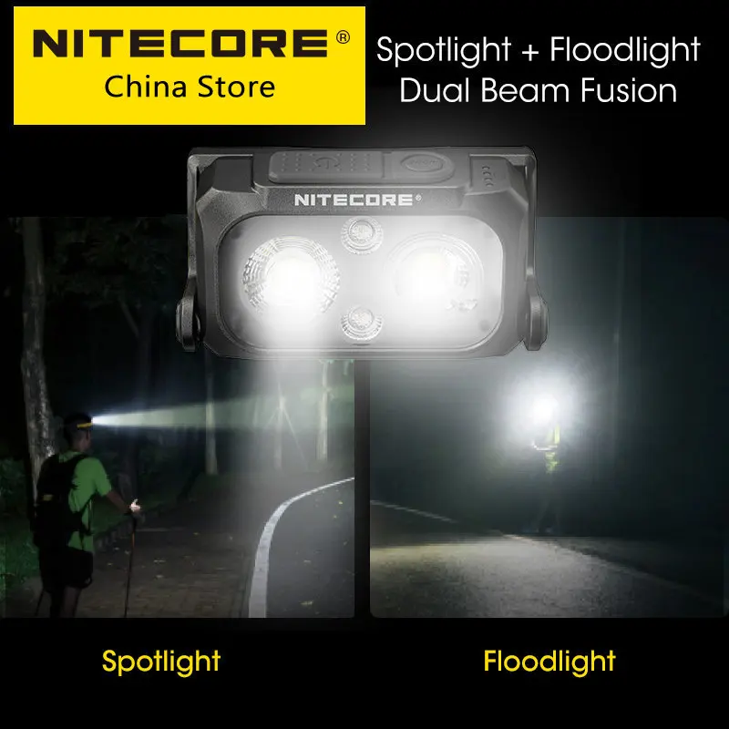 

NITECORE NU25 UL USB-C Rechargeable Headlamp 400 Lumen Spotlight Floodlight 3 Light Source for Trail Running Trekking Backpacker