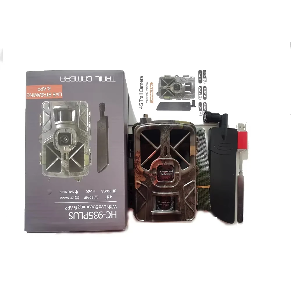 HC-935Plus 4G Hunting Trail Camera IP65 30MP 2K Outdoor Wildlife Tracking Camera Wildlife Monitoring Photo Traps Night Vision 6