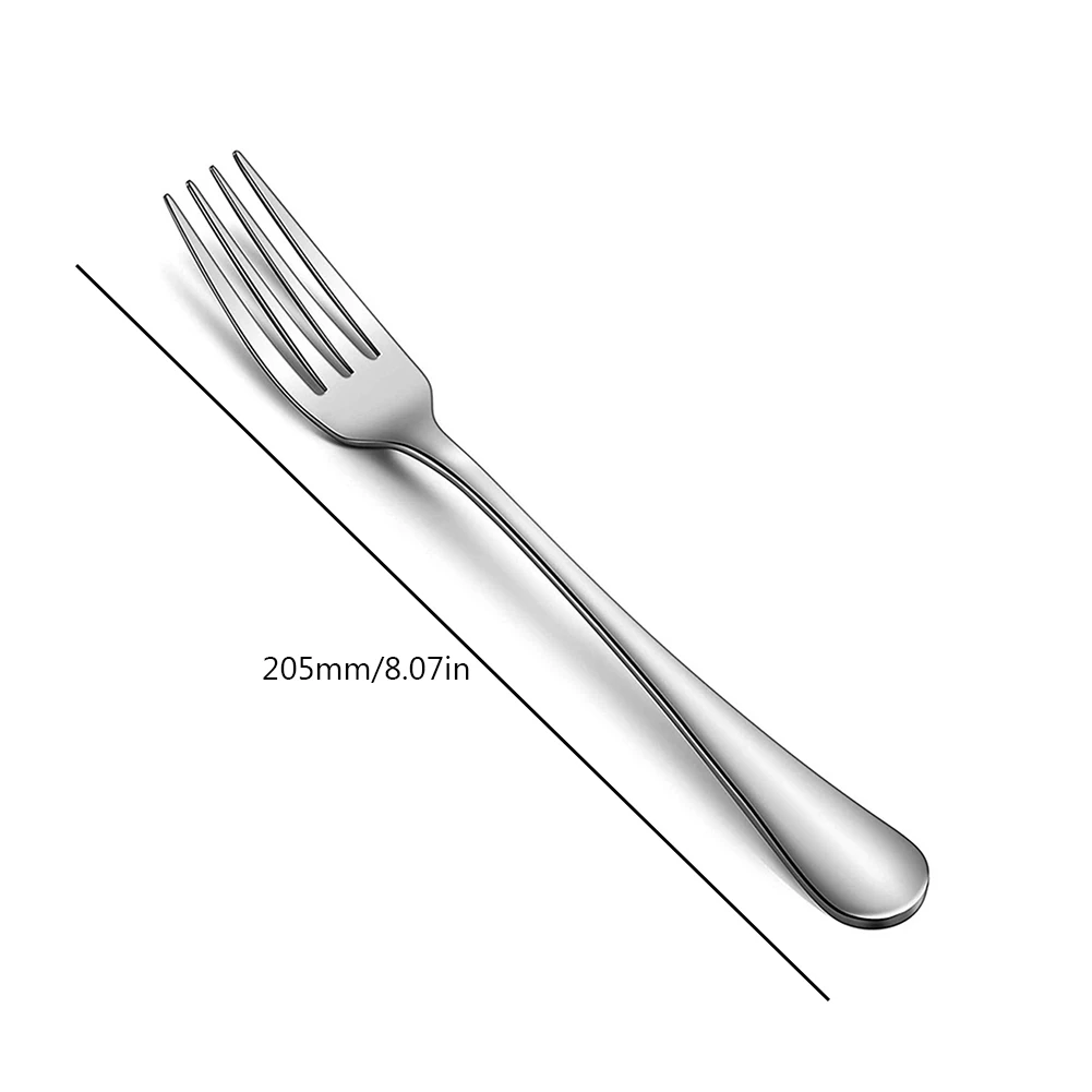 Flatware Dinner Forks Stainless Steel Fruit Forks Fine Flatware Silverware for Home Restaurant Office School and More