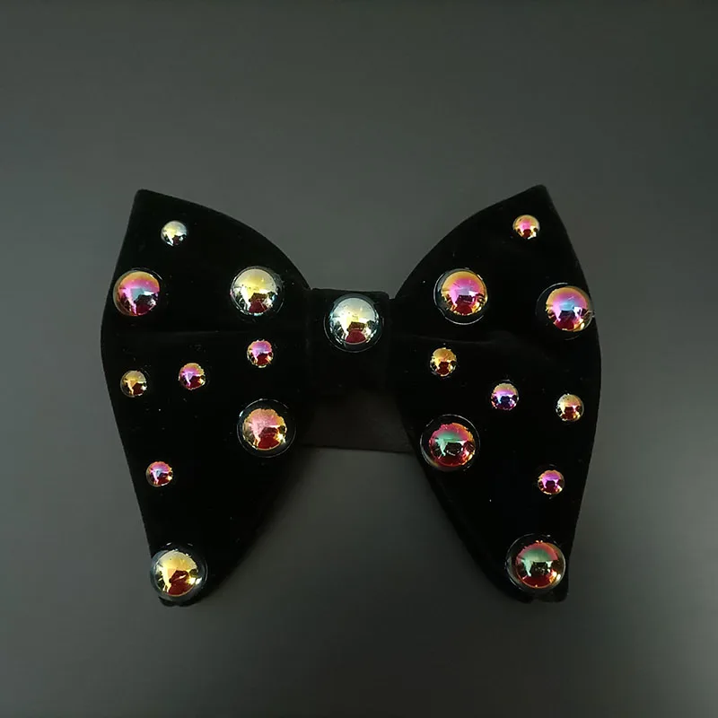 Vintage Samt Perlen Fliegen handgemachte Schmuck Geschenke Herren Business Bankett Kleid Hemd Schleifen Französisch Hochzeit Anzüge Zubehör – Detail 6