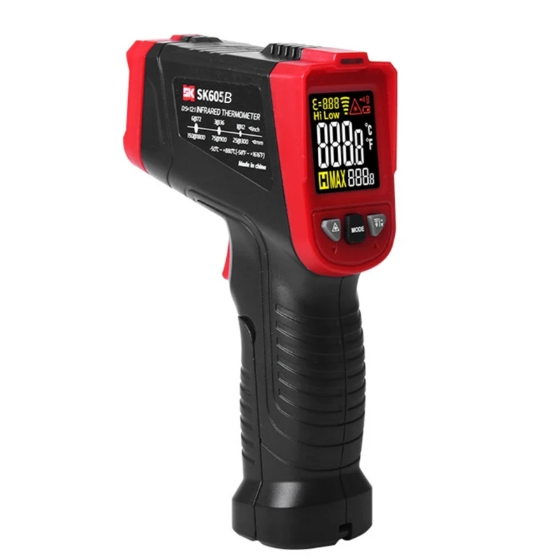 

-50~880℃ Thermometer Non-Contact Temperature Gauge- Surface- Temp Reader Color Backlit LCD-Screen Pyrometer Dropship