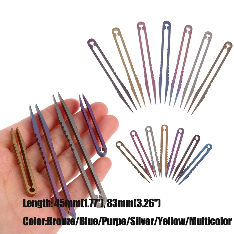 2 Dimensioni Tc4 Clip Pinzette In Titanio Cellulare Pick Up Clamping Edc Strumento Di Manutenzione Professionale Multiuso