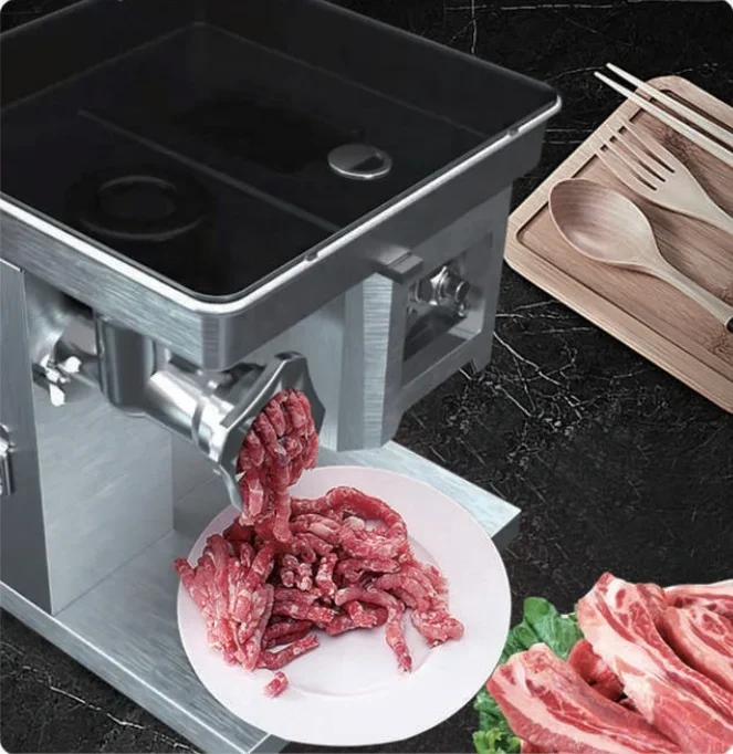 Stainless Steel 304 Professional Commercial Electric Sausage Meat Grinder Powerful Slicers Machine Meat Grinder 3
