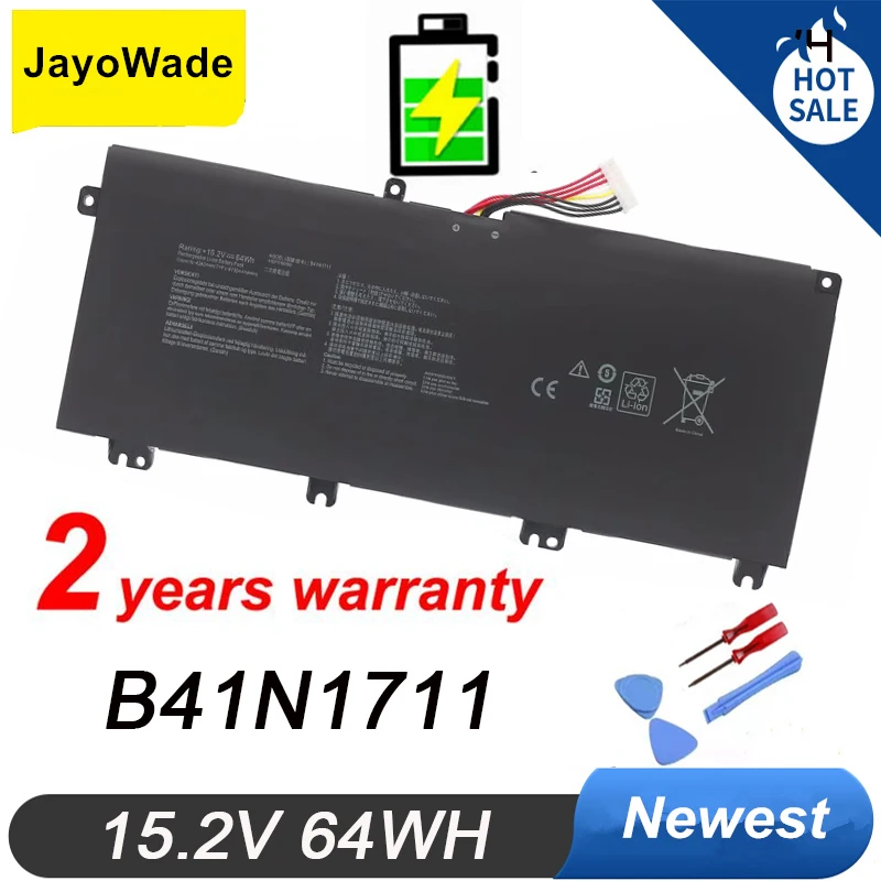 

Новинка B41N1711 Аккумулятор для ноутбука Asus Strix GL703VD GL703VM GL503VD GL503VM FX503V FX705DT FX705DD FX705DU FX705DY 64WH B41N1711