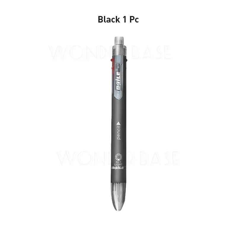 3 Pack 6 In 1 Multi-Color Retractable Ballpoint Pen