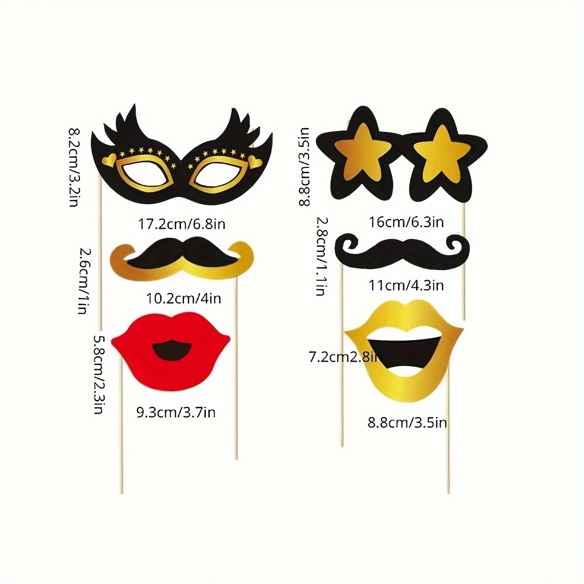 30pcs 50th universal birthday photo props birthday party props set party decoration photo supplies party photo props