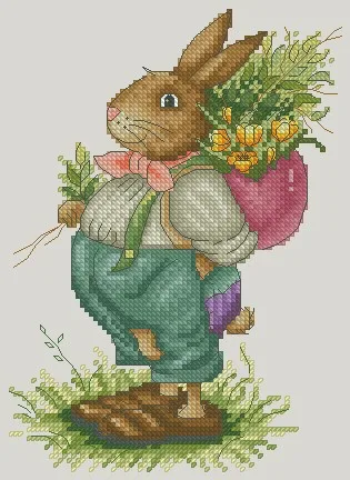 Adorable Hedgehogs with Coffee DIY Cross Stitch Kit