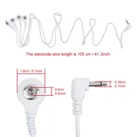Câble de connexion 3.5mm 2/4 têtes pour masseur Tens, Machine d'électrothérapie, fils d'électrode, Massage et Relaxation 2