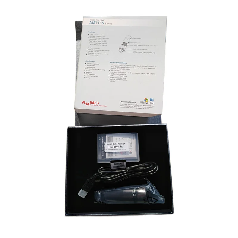 

Dino-Lite AM7115MZT digital microscope Adjustable polarizer with up to 20X to 220X magnifications