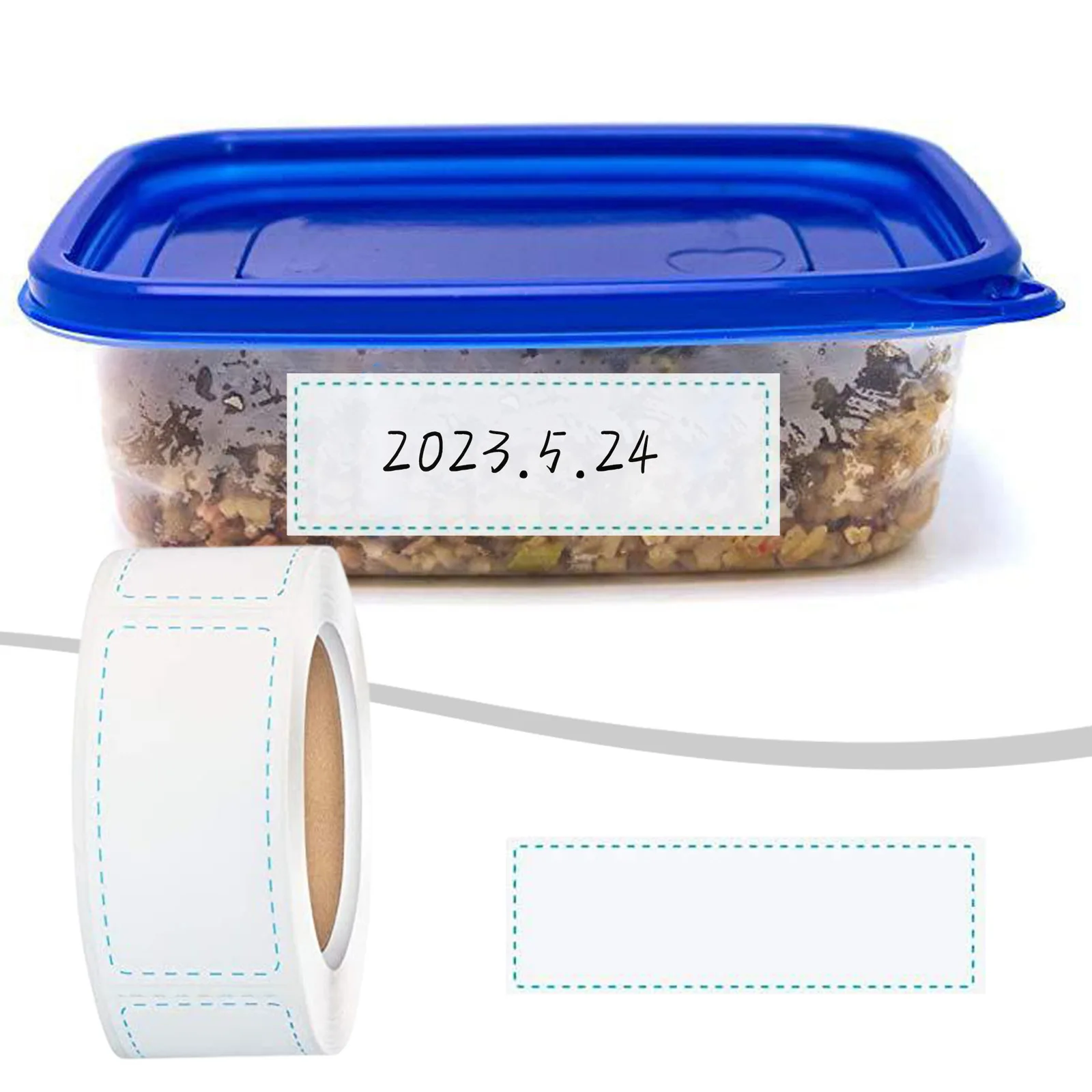 

Food Storage Bags Food Labeling Stickers Self-adhesive Adhesive Labels For Freezer Refrigerator 1x2inch/2.5x5cm