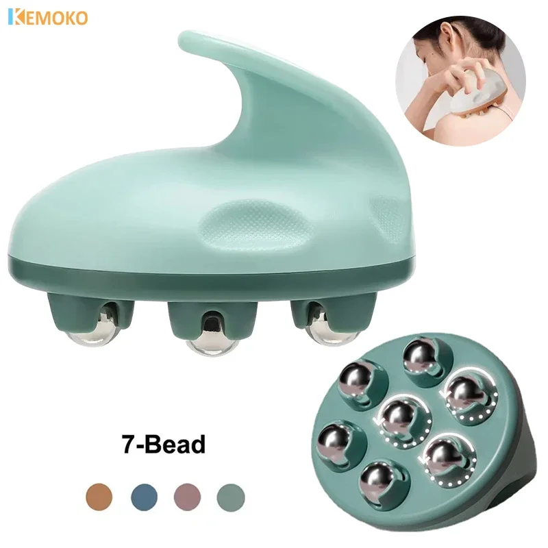 7-Bead Massage Roller Ball Massager Multifunctional Professional Pressotherapy Portable Deep Tissue Massage Roller Instrument berbem 450g professional injection wax moldel jewelry casting wax bead jewelry making tools