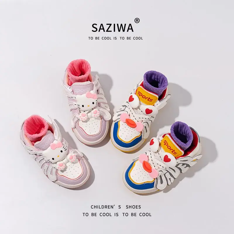 

Kawaii Sanrios Hello Kitty Girl Child Sports Shoes Autumn Children's Fashion Cartoon Non-Slip Breathable Casual Shoes Girl
