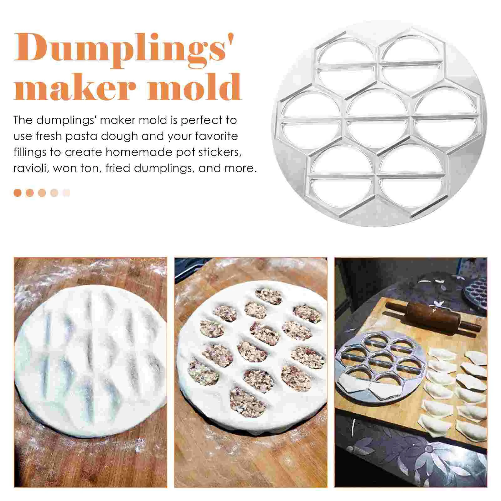 Dumplings Mold Pelmeni Maker Aluminum Alloy Pelmeni Mold 14-Holes Dumpling Maker Alloy Dumpling Mold Lazy Man Dumpling Artifact