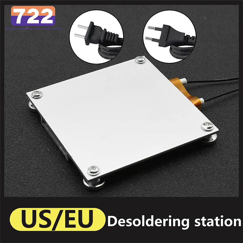 HD Soldering Station LED Desoldering Board Heating Chip Bottom Heating BGA  lampstand Square 220V 300W 270 Degrees EU Plug 220v 300w led remover heating soldering chip welding bga station ptc split board 260 celsius soldering stations