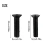 Fasteners Screws Power Tool Accessories Drill Chuck Fixing Screw For 1/2inch Left Hand Shank Thread 10Pcs 20mm 1