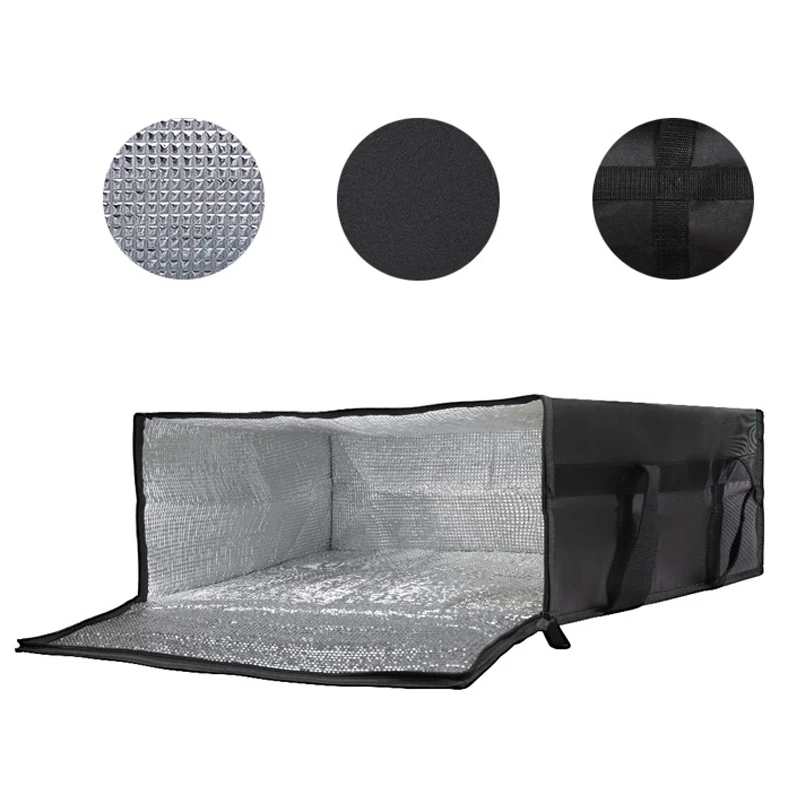 Waterproof reusable insulated pizza delivery bag keeps food hot or cold. Portable and d... - SKU IDB21350 - UGI Packaging