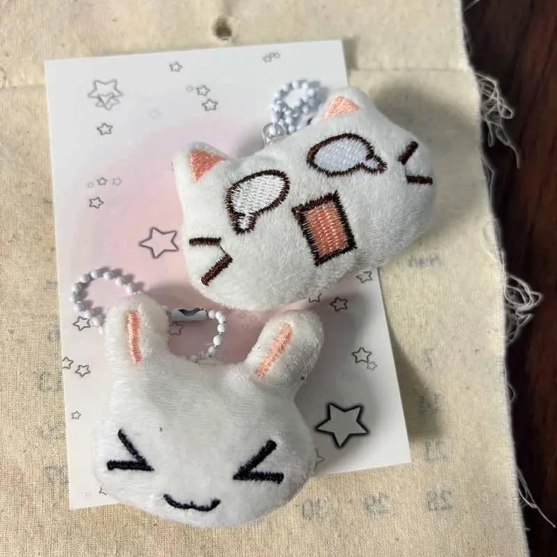Niedlicher Cartoon-schüchterner Kaninchen-Plüsch-Schlüsselanhänger, Kawaii-Spaß, kleines Kaninchen, Plüschtier, Rucksack-Anhänger, Dekoration, Zubehör, Geschenk – Detail 2