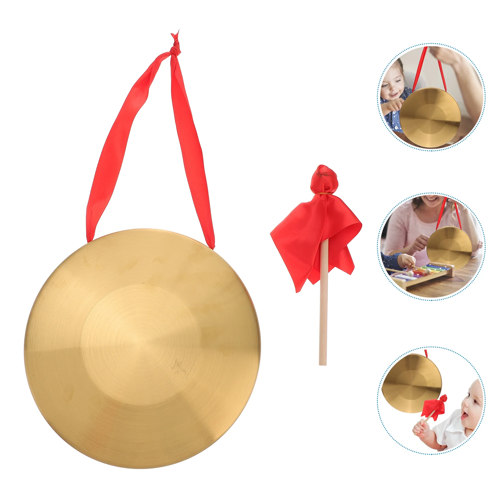 

Percussion Instruments Opera Gong Hand Gong Cymbals Brass Copper Gong Chapel Percussion Instrument with Round Play Music drum